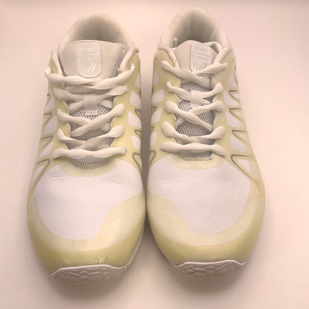 Varsity DBL Edge 2 White Cream Cheerleading Shoes Womens Athletic Sneakers 8.5